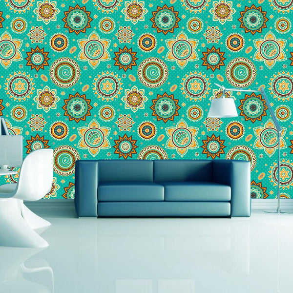 WallDaddy Self Adhesive Wallpaper For Wall (300x40)Cm Wall Sticker |Design CreativeGreen